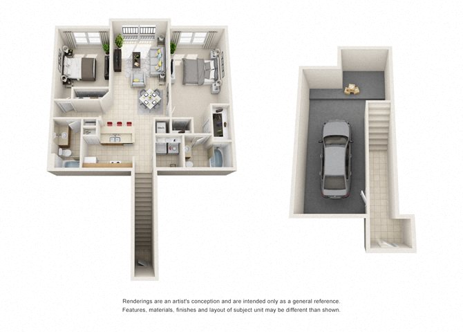 Polo Glen Apartments B6 w/ Garage - Upper